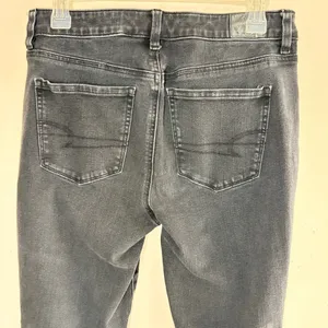 AMERICAN EAGLE Next Level High Waisted Jegging‎ in Black, Size 10 thumbnail 5