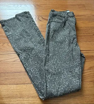 Cheetah Pants in Charcoal and Light Gray thumbnail 1