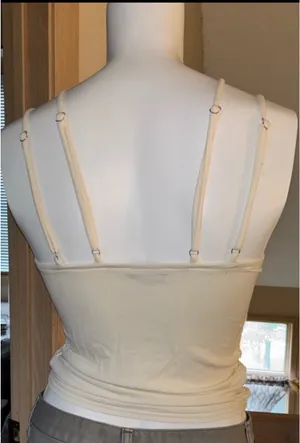Ivory Lace Fitted Tank by 33 Coastal Tan thumbnail 5