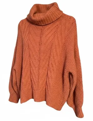 White Closet Cowl Neck Chenille Sweater Size M/L thumbnail 1