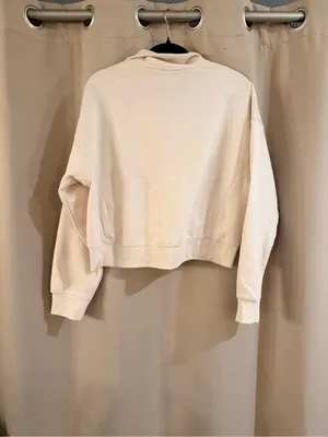 No Boundaries Cream Quarter-Zip Cropped Sweatshirt thumbnail 2