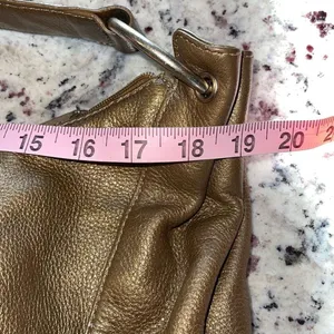HOBO International Slouch 90s Style Gold Shoulder Bag w/story card Medium‎ thumbnail 9