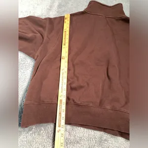 Fabletics Brown Half-Zip Sweatshirt XXL/1X thumbnail 9
