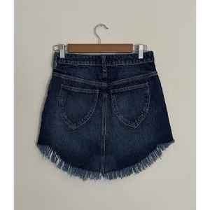 Free People High Waist Bailey Denim Mini skirt 26 thumbnail 4