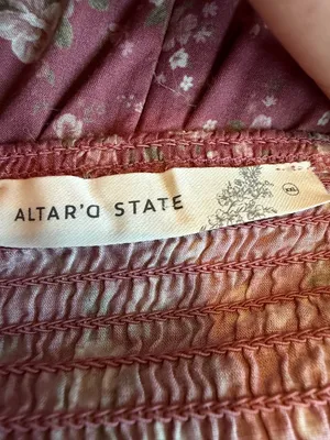 Altar'd State Caitie Bohemian Cottage Core Babydoll Dress Size XXL 2XL Women's thumbnail 15