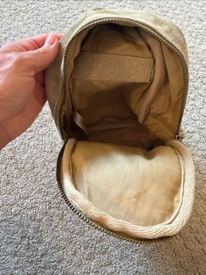 Free People Beige Pebble Hudson Suede Leather Sling Crossbody Bag Minimal thumbnail 12