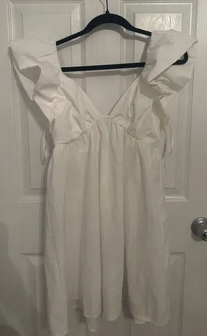 White mini dress thumbnail 1