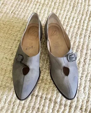 Nike Air Gray Leather Mary Jane Flats Buckle Shoes Women’s US 7 Made in Brazil thumbnail 1