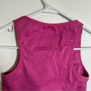 J. Crew Women's Sculpt Stretch High Sports Bra Hot Pink Magenta Crewneck Long‎ thumbnail 7