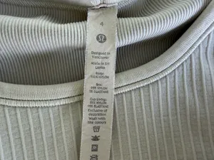 Lululemon Ribbed Long Sleeve Crop Top Ebb To Sleeve 4 thumbnail 4