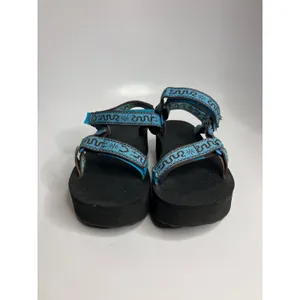 Teva Flatform Universal Sandals Women 9 Blue Good Platform snake Pattern Strappy thumbnail 3