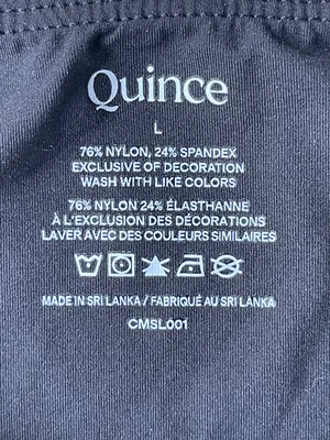 Quince Black Long-Sleeve Square Neck Bodysuit minimalist classic essentials L thumbnail 7