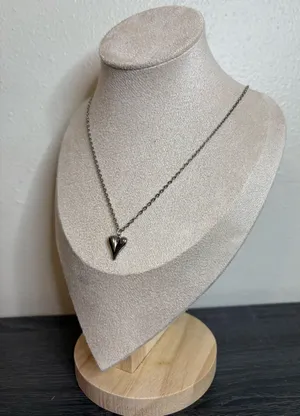 Handmade Silver Heart Necklace thumbnail 4
