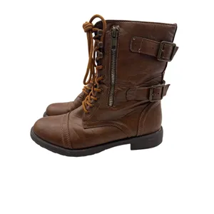 Red Circle Mid Calf combat boots‎ Women's Size 7 thumbnail 2