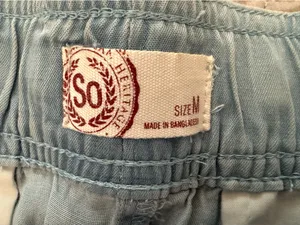 Soft denim colored retro shorts Blue Size M thumbnail 3