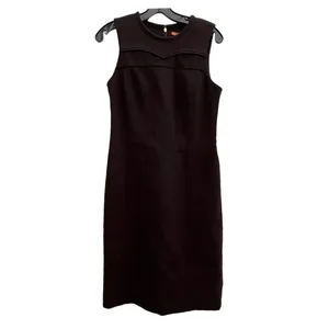 Tory Burch black shift work dress thumbnail 2