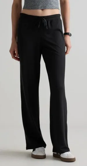 Quince Women's Flow Knit Wide Leg Pants in Black Size Large thumbnail 1