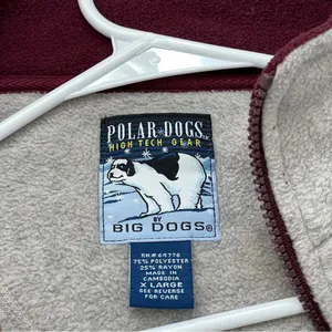 Big Dogs Jacket embroidered dog fall leaves unisex Gray (xlarge) polar dogs cozy thumbnail 2