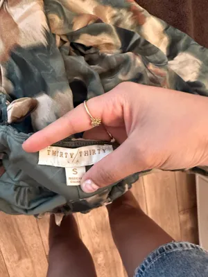 Gorgeous green and brown dress thumbnail 2
