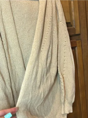 Universal Threads 🌸 Tan Ivory Heather
Medium Knit Open Front Slouchy Side Seam Poc thumbnail 9