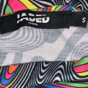Jaded London RETRO 1990’S PSYCHEDLIC SWIRLY VIBE PATTERN BODYSUIT SMALL thumbnail 3