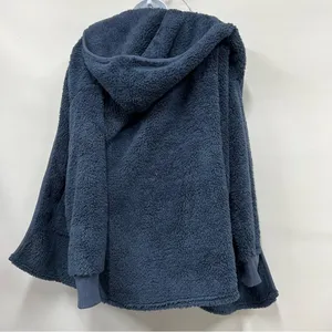 Koolaburra by Ugg Plush hooded Cardigan Size S Blue Oversized Open Front Pockets thumbnail 2