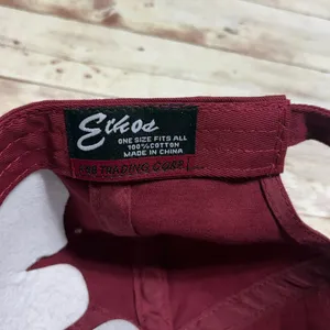 Ethos "Never Lost a Tailgate" Baseball Cap Hat Adjustable O/S Red Crimson New thumbnail 5