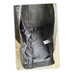 NWT A New Day Women's Black Rain Jacket Snap Front Drawstring Coat Size M thumbnail 3
