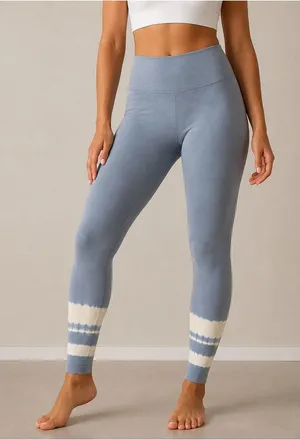 Aerie Chill. Play. Move. Blue Tie-Dye Leggings – Size M thumbnail 1