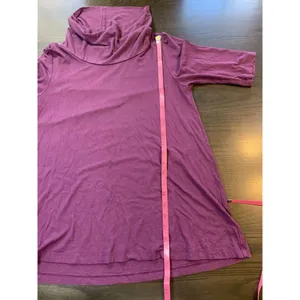 April Cornell Cottagecore Turtleneck Top Womens XXS Pink Knit Short Sleeve‎ Puff thumbnail 8