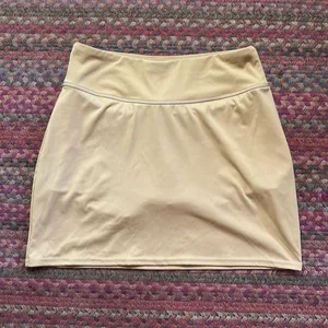 Real Essentials Tan Brown Tennis Golf Athletic Skirt Skort thumbnail 1