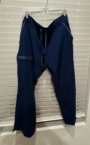 Healing Hands HH360 Women's Navy Blue Scrub Pants with Zipper Pocket SZ LP thumbnail 1