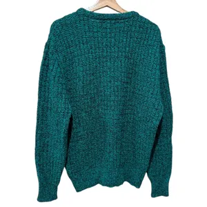 Vtg American Eagle Wool Blend Chunky Knit Sweater Women Sz L Green Pullover Y2K thumbnail 2