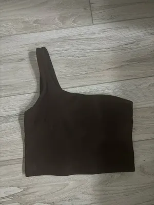 Lululemon Brown Ribbed Asymmetrical Align Tank thumbnail 2