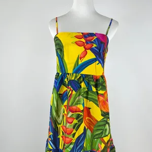 NWOT Farm Rio Cotton Bright Nature Maxi Sundress Multicolor Size L thumbnail 3