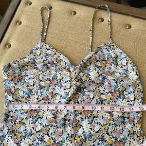 Abercrombie & Fitch Twisted On the Top Floral Mini Strap Dress M thumbnail 9