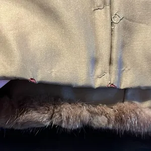 Vintage Nina Ricci Natural Female Let Out Mink Fur Coat Size M Genuine Womens thumbnail 13
