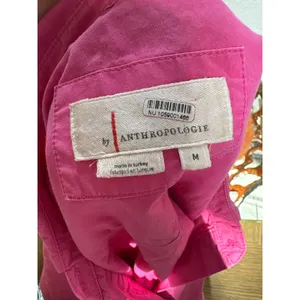 ANTHROPOLOGIE Pollie Short Sleeve Swing Tunic Mini Dress in Pink Size Medium thumbnail 8