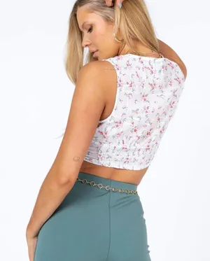 Floral Crop Top thumbnail 2