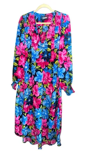 Reformation Floral Midi Dress Multicolor Size L thumbnail 1