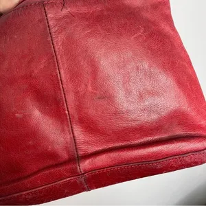HOBO red‎ leather crossbody bag small size thumbnail 7