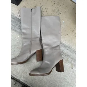 Marc Fisher Women's Gabey Wide Calf Almond Toe Block Heel Dress Boots - US 10M thumbnail 3