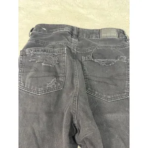 American Eagle Black Distressed Jeans 00 Short Slim Skinny Denim Y2K thumbnail 6
