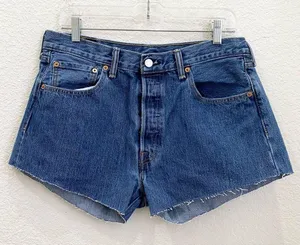 LEVI’S 501 Button Fly Denim Cut-off Shorts Size 34 thumbnail 3