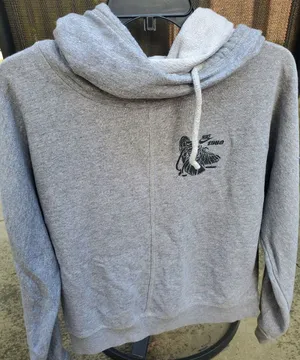 Nike gray cowl hoodie size Medium women's thumbnail 1