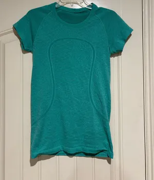 Lululemon Turquoise Swiftly Tech Short Sleeve Shirt thumbnail 1