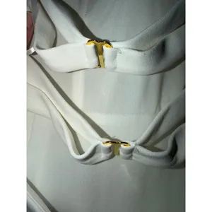 AQUA Formal Womens White Strappy Back Gown Square Neck Maxi Dress 6‎ thumbnail 4