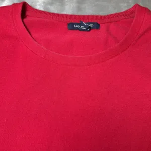 Lands End Womens Size Small Red Supima Cotton Blend Short Sleeve Sweater Top thumbnail 6