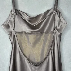 Zara Champagne Satin Maxi Dress thumbnail 6