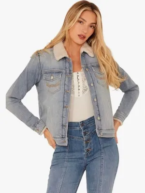 Idyllwind women's Edgewood sherpa lined jacket size medium thumbnail 1